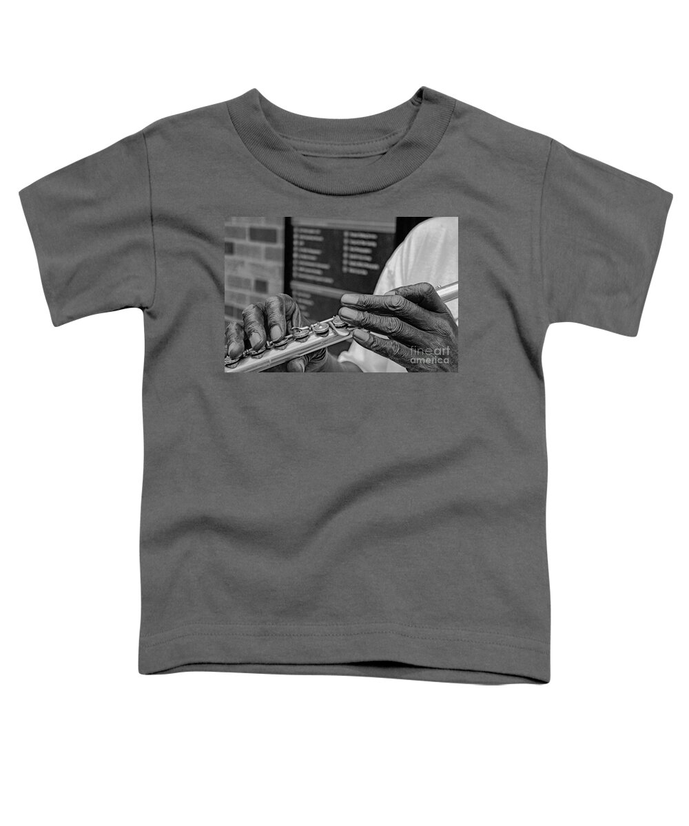 Flute Toddler T-Shirt featuring the photograph Weathered Hands by Lynn Sprowl