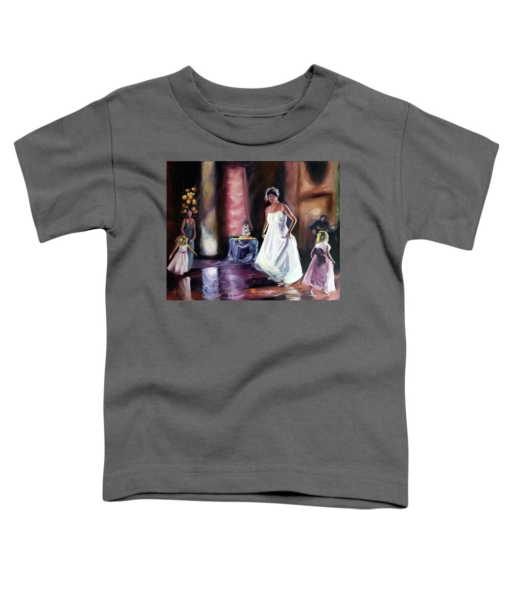  Toddler T-Shirt featuring the painting Wedding Dance by Josef Kelly