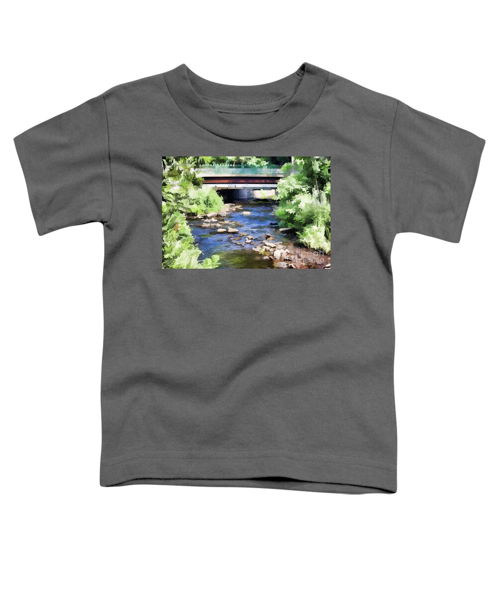 Wee Toddler T-Shirt featuring the photograph Wee Bridge by Roberta Byram