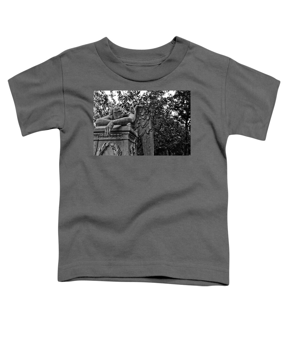 Statue Toddler T-Shirt featuring the photograph Weeping Angel by Nathan Little
