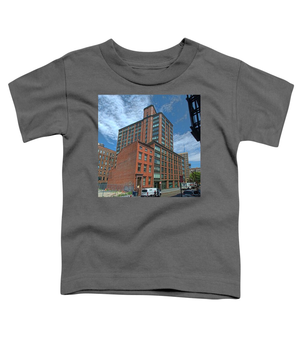 Cooper Square Toddler T-Shirt featuring the photograph West Facade May 2016 by Steve Sahm