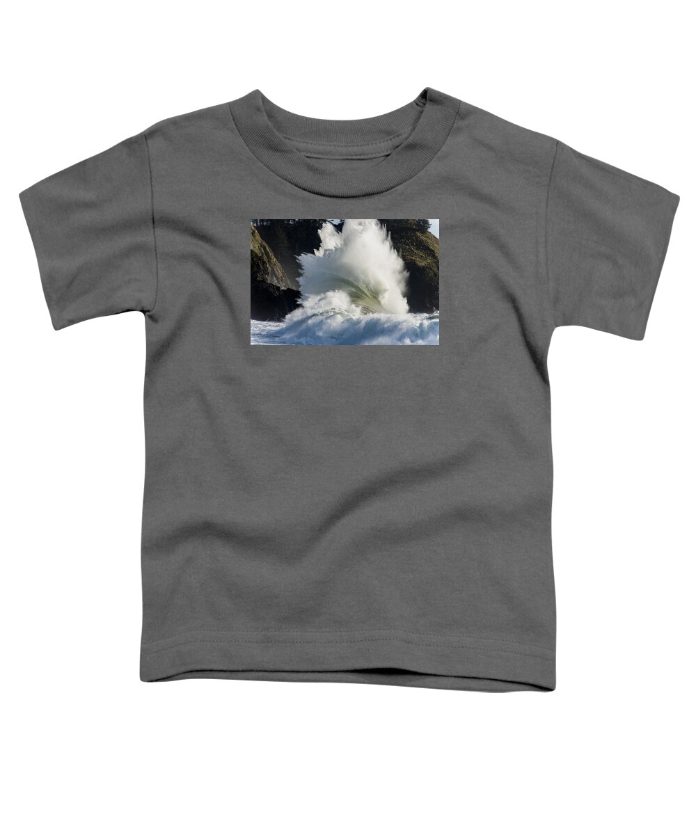 Cape Disappointment Toddler T-Shirt featuring the photograph Wham by Robert Potts