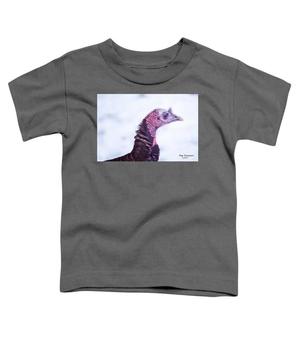 Turkey Toddler T-Shirt featuring the photograph What a Face by Peg Runyan