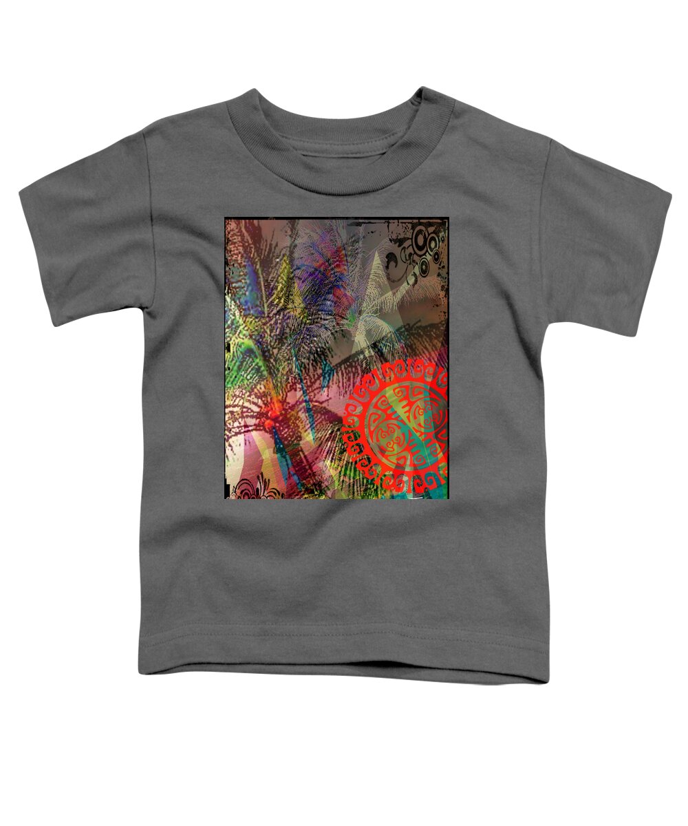 Palm Trees Toddler T-Shirt featuring the photograph When The Sun Goes Down by Tracy McDurmon