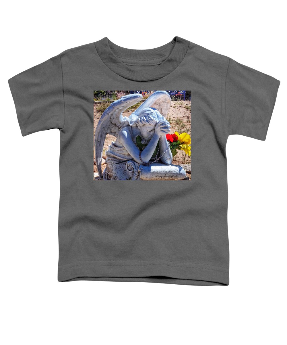 Angel Toddler T-Shirt featuring the photograph When We Fly Away by Gia Marie Houck