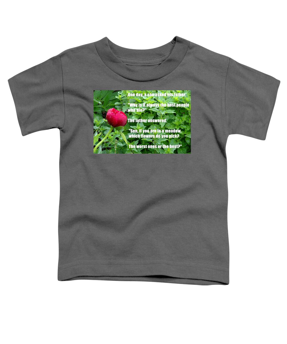 Flowers Toddler T-Shirt featuring the digital art Which flowers do you pick? by Debra Baldwin