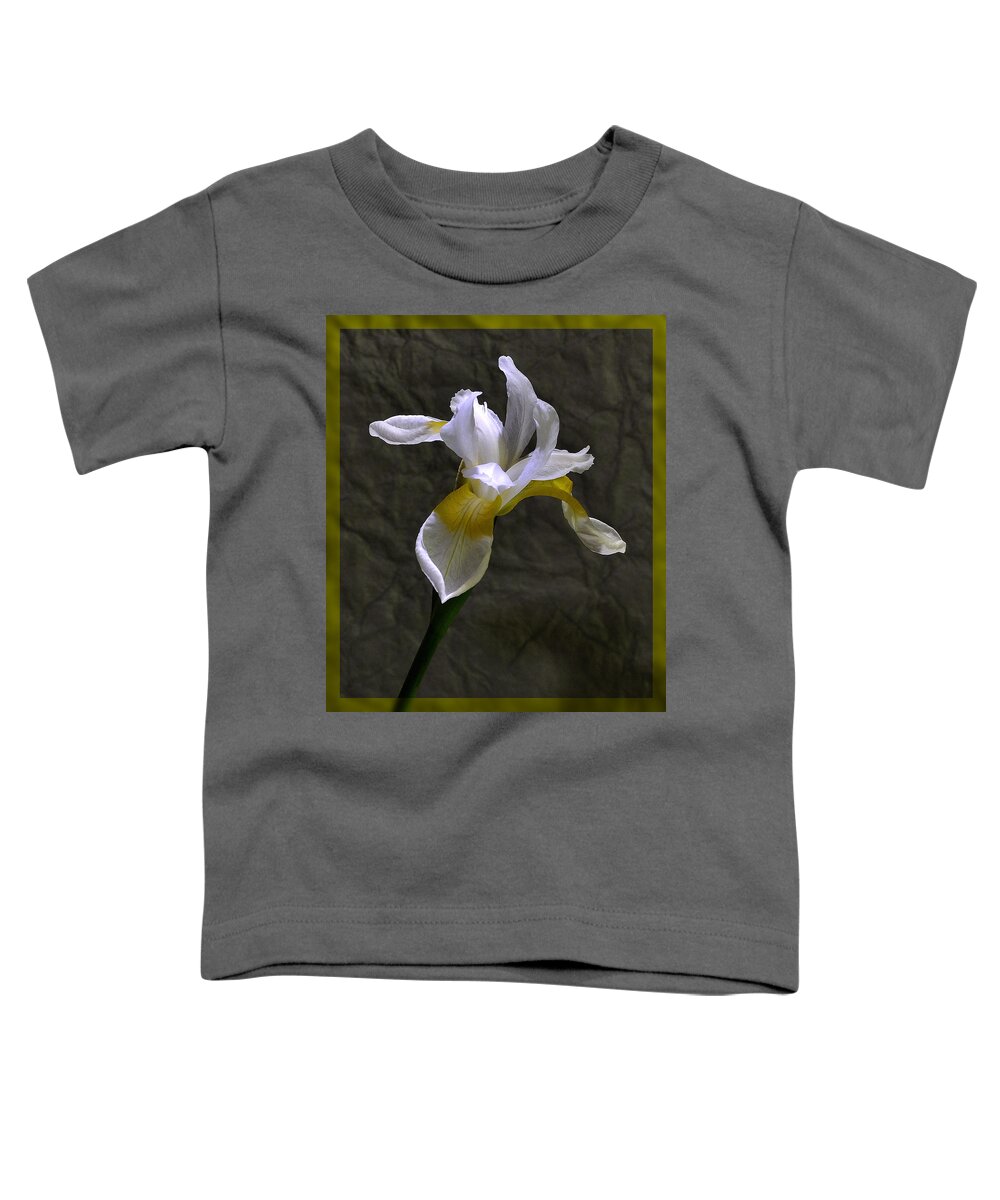 White Iris Toddler T-Shirt featuring the photograph White Iris by Mark Fuller