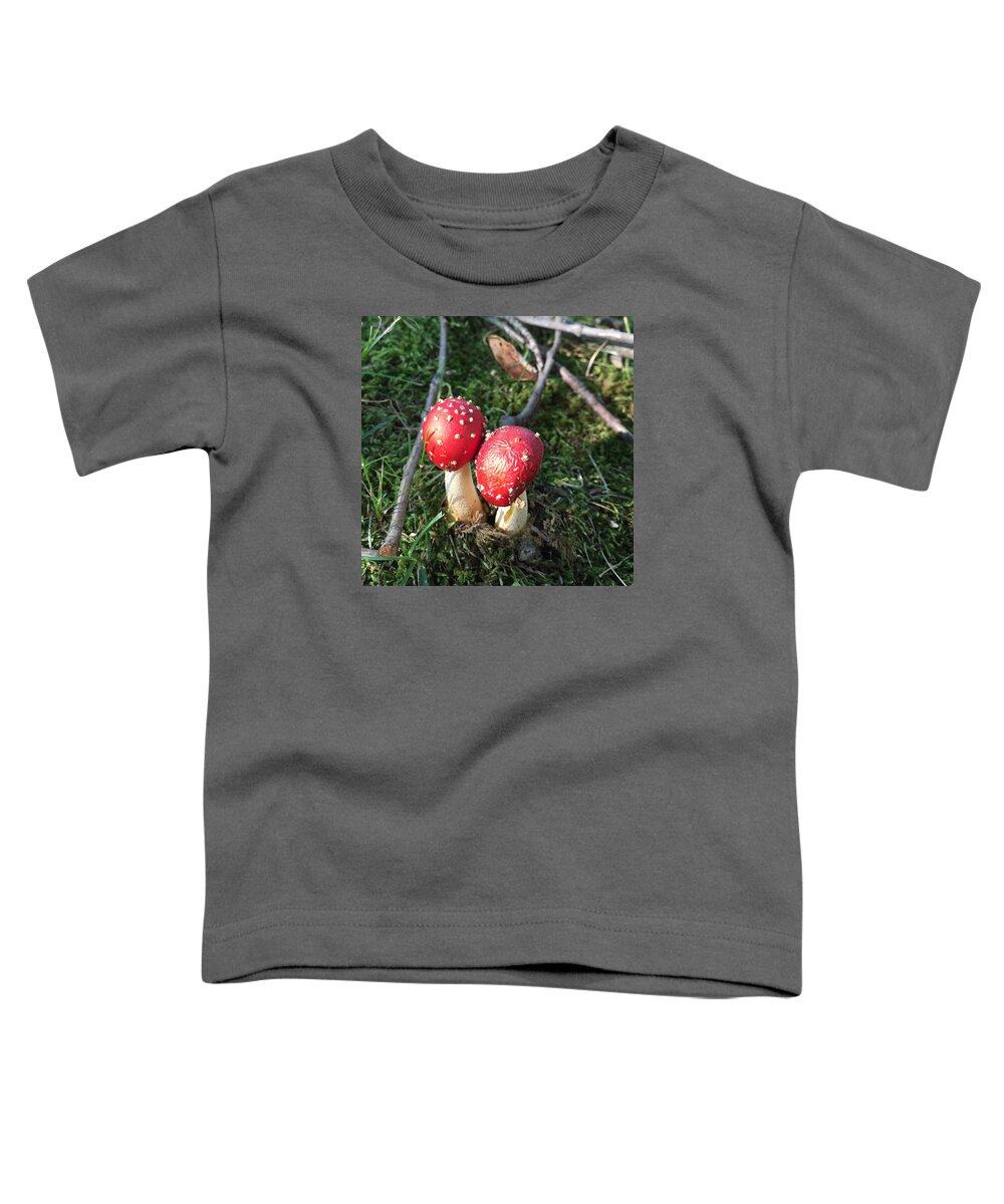 Mushroom Toddler T-Shirt featuring the photograph Wild Mushrooms 2 by Dorothy Maier