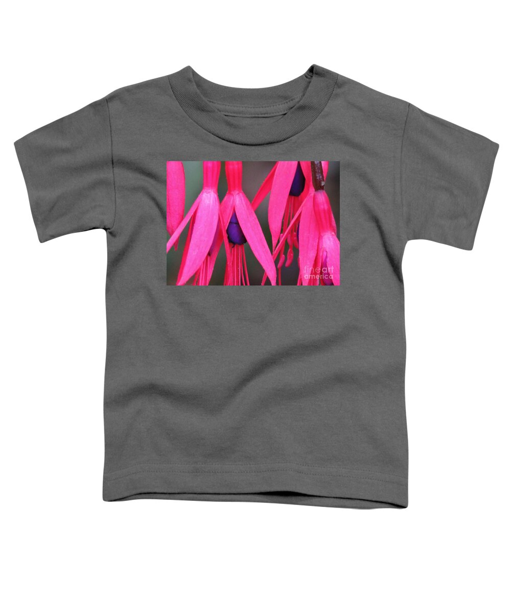 Fuchsia Toddler T-Shirt featuring the photograph Wild Oregon Fuchsia by Michele Penner