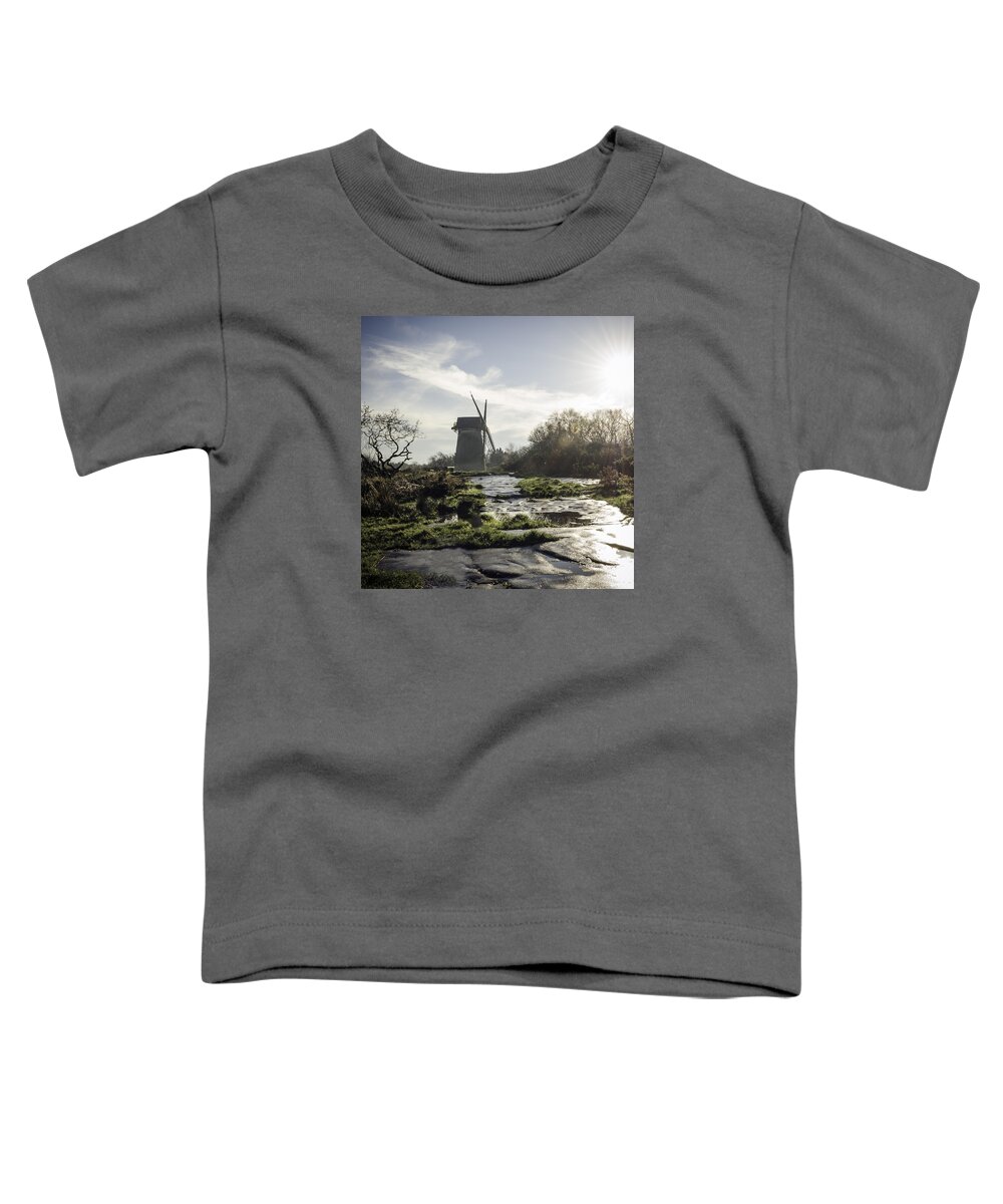 Restored Toddler T-Shirt featuring the photograph Windmill by Spikey Mouse Photography