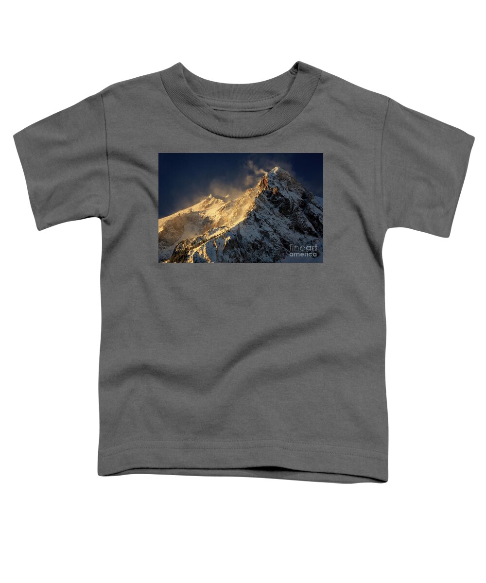 Windy Toddler T-Shirt featuring the photograph Windy Peaks by Doug Sturgess