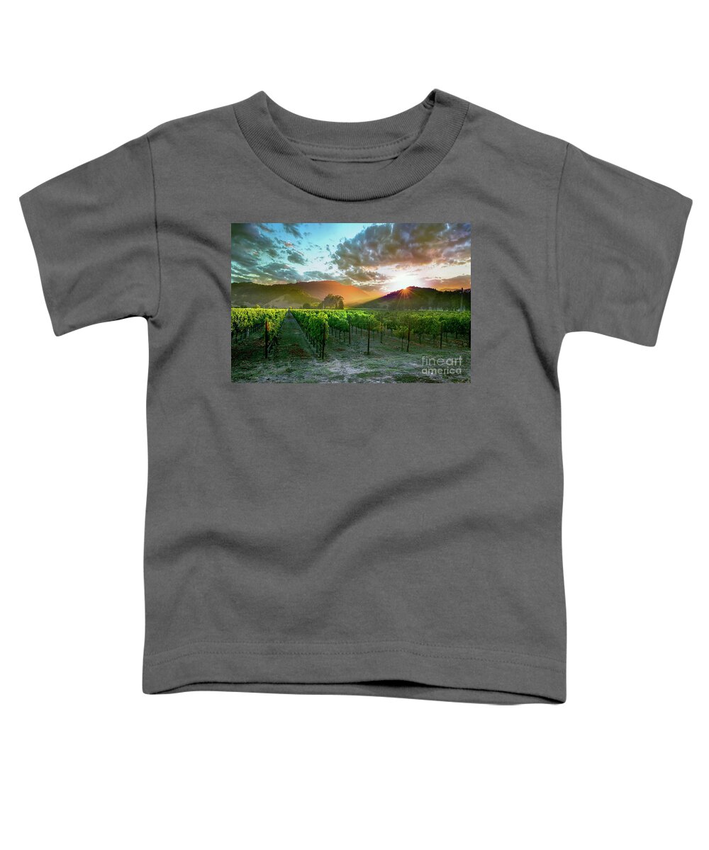 Napa Toddler T-Shirt featuring the photograph Wine Country by Jon Neidert
