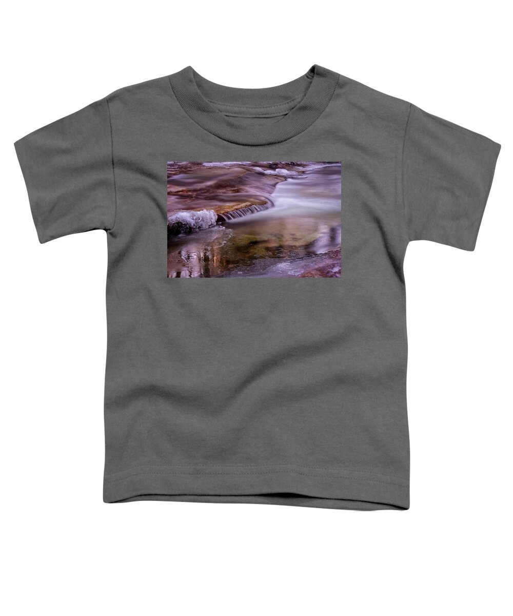 Stickney Brook Toddler T-Shirt featuring the photograph Winter Brook by Tom Singleton