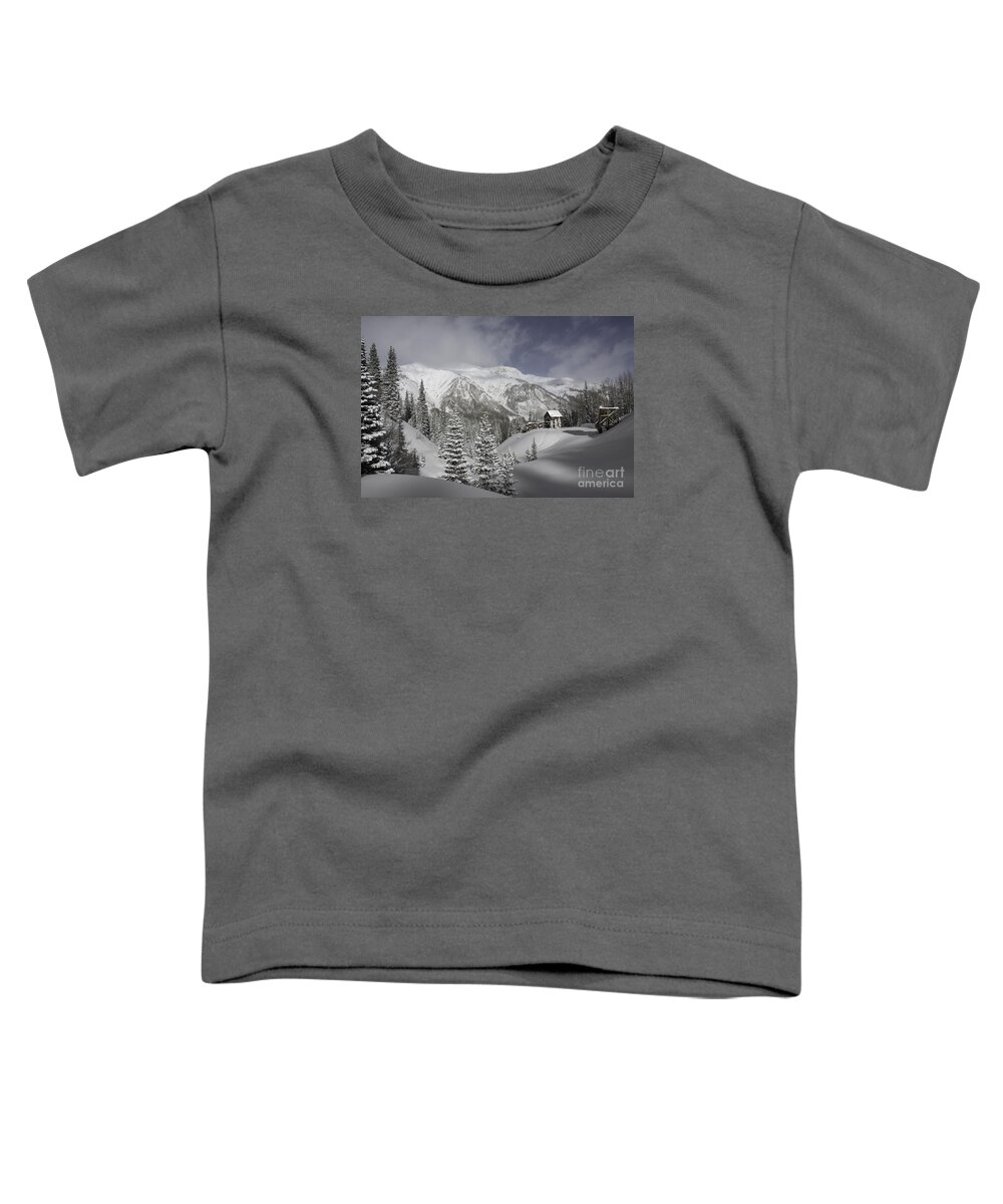 2016 Toddler T-Shirt featuring the photograph Winter comes Softly by Angela Moyer