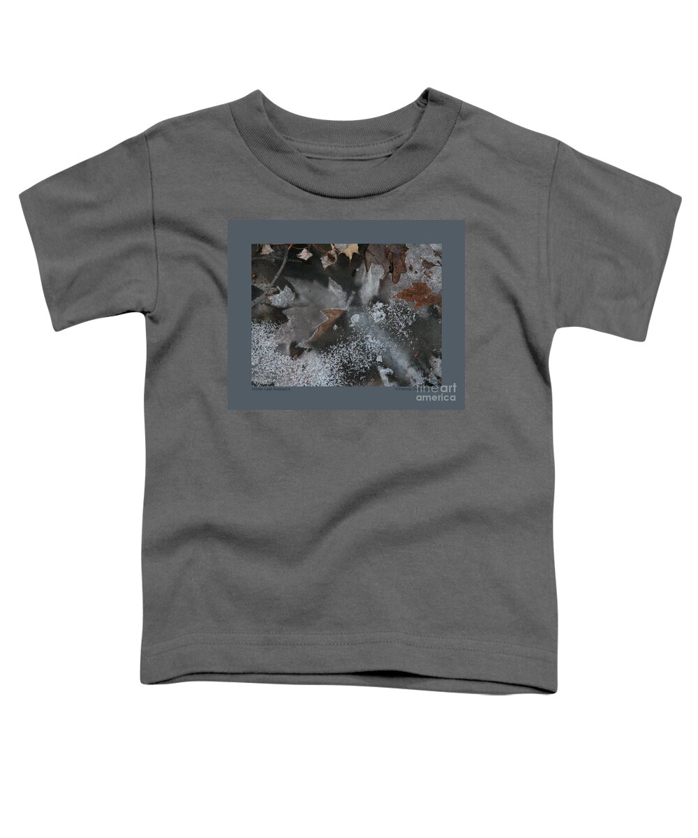Abstract Toddler T-Shirt featuring the photograph Winter Leaf Abstract-II by Patricia Overmoyer