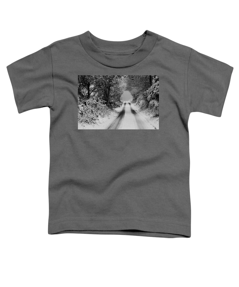 Winter Road Toddler T-Shirt featuring the photograph Winter Road by Gavin MacRae
