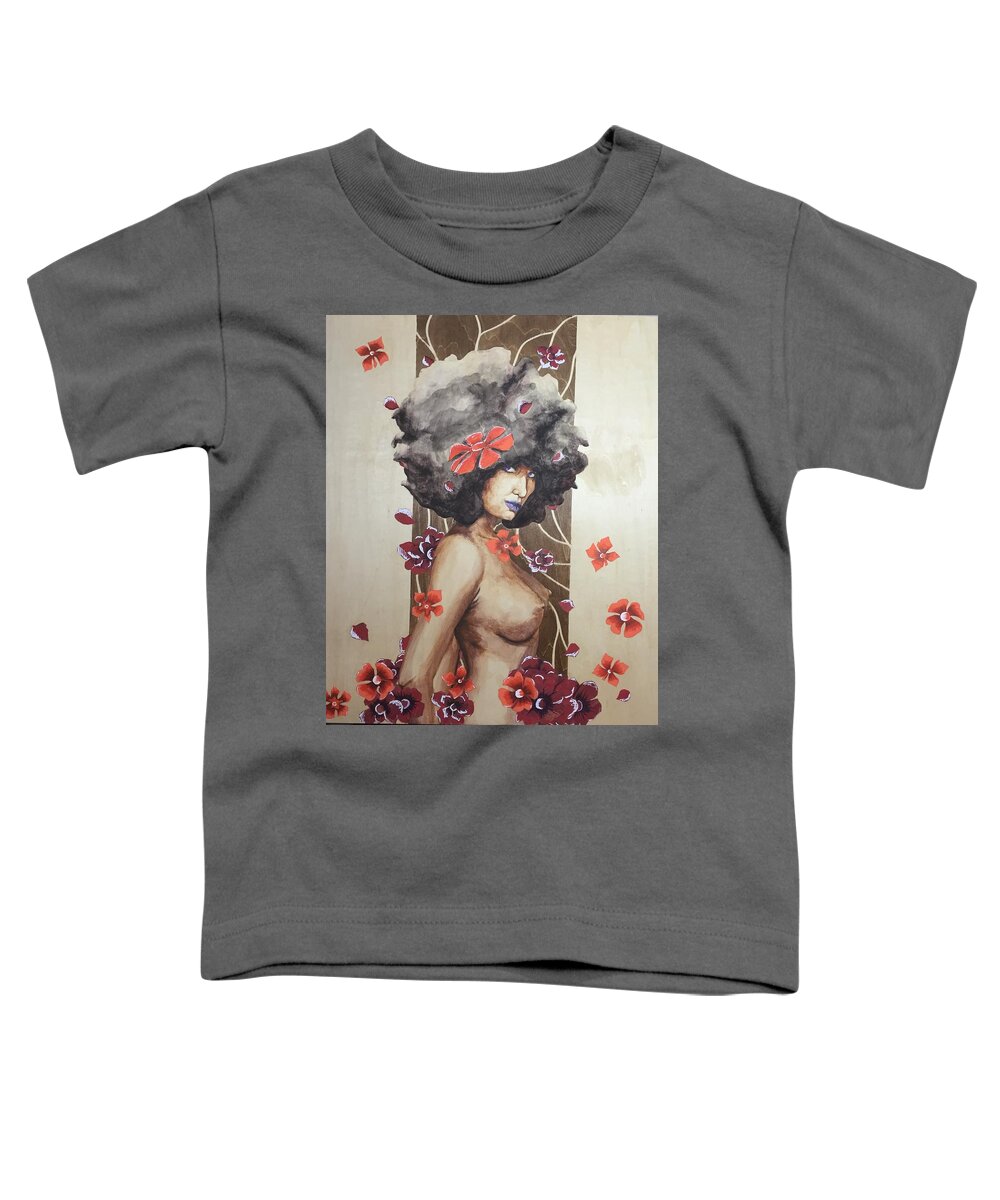 Winter Toddler T-Shirt featuring the painting Winter's Envy by Edmund Royster