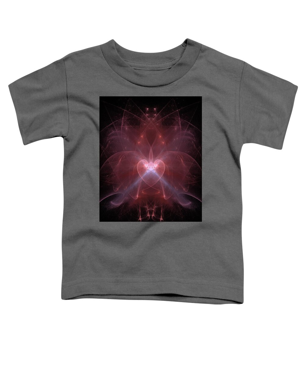 Abstract Toddler T-Shirt featuring the photograph Woman Heart Aglow by Ronda Broatch