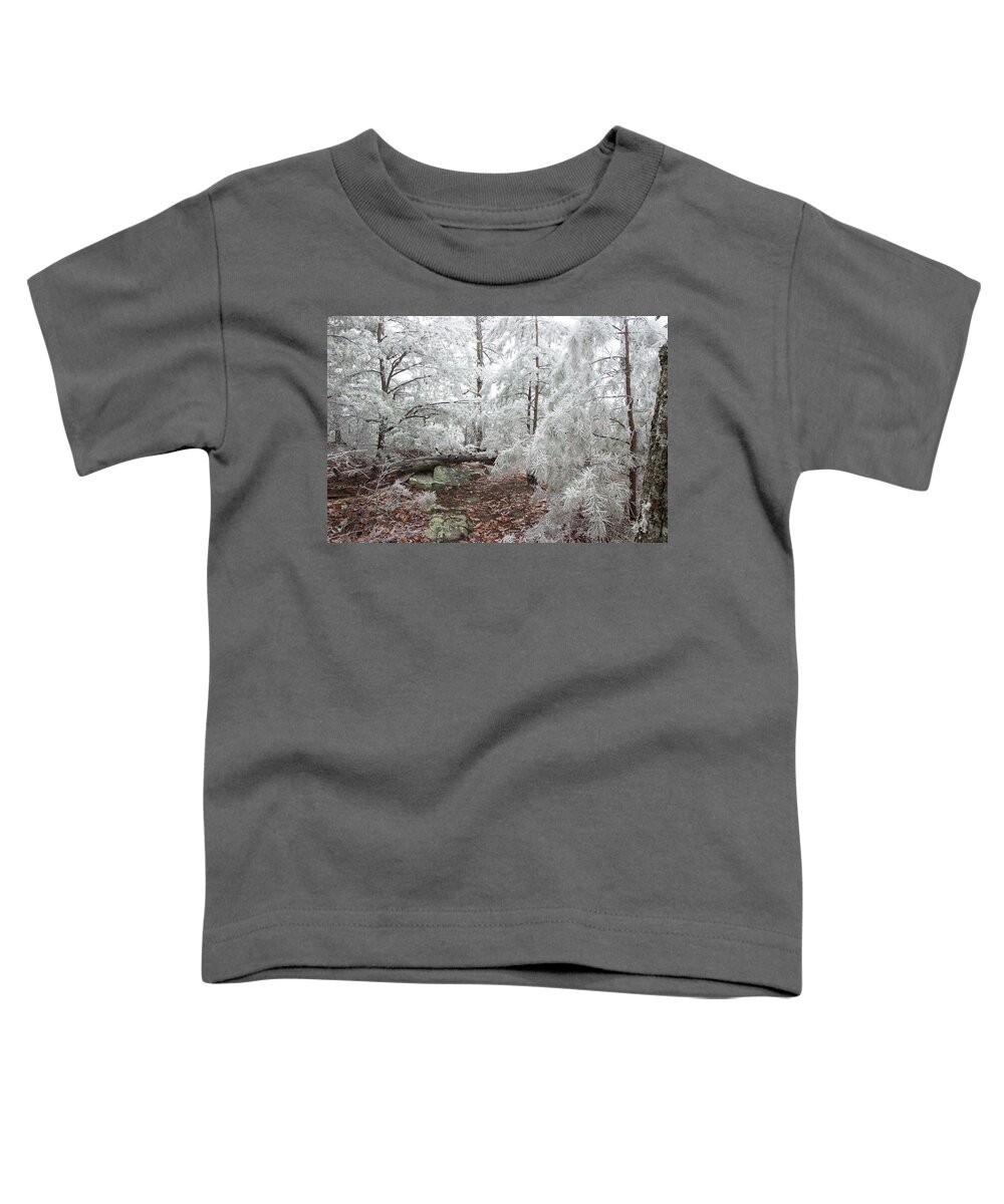 Frost Toddler T-Shirt featuring the photograph Woodland Wonder by Mike Eingle