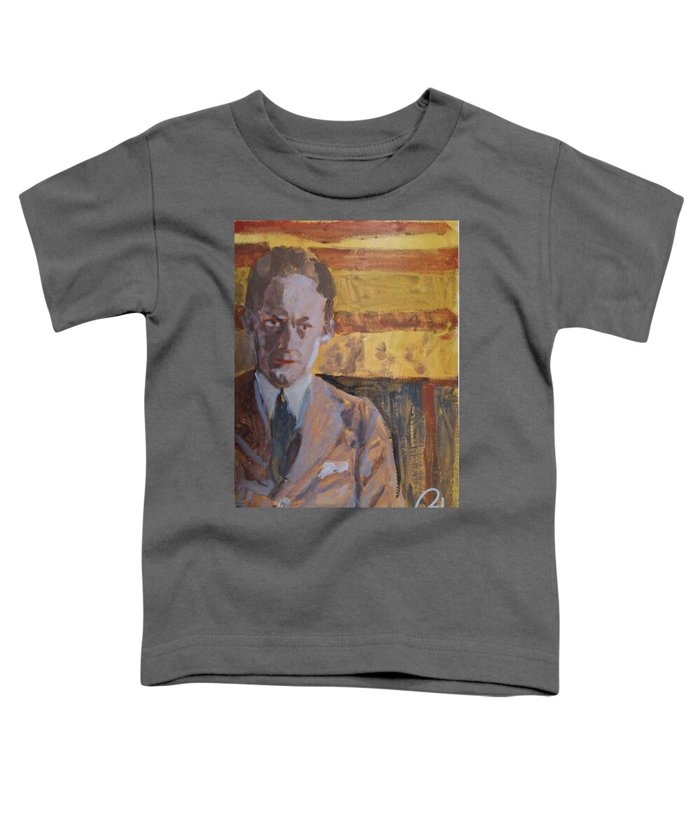 Poetry Toddler T-Shirt featuring the painting Writers I. Sketch III by Bachmors Artist