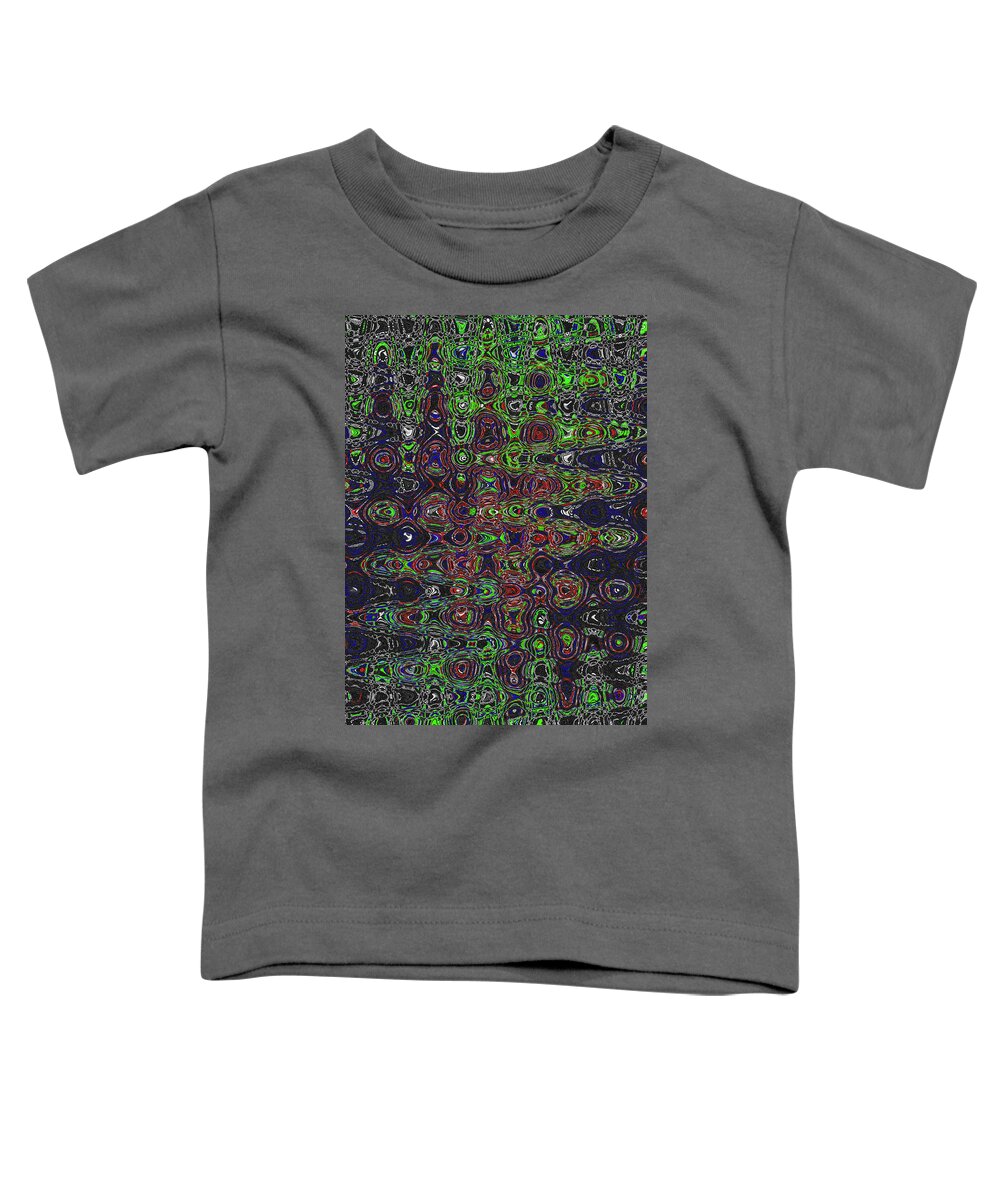 Wrong One Abstract Toddler T-Shirt featuring the digital art Wrong One Abstract by Tom Janca