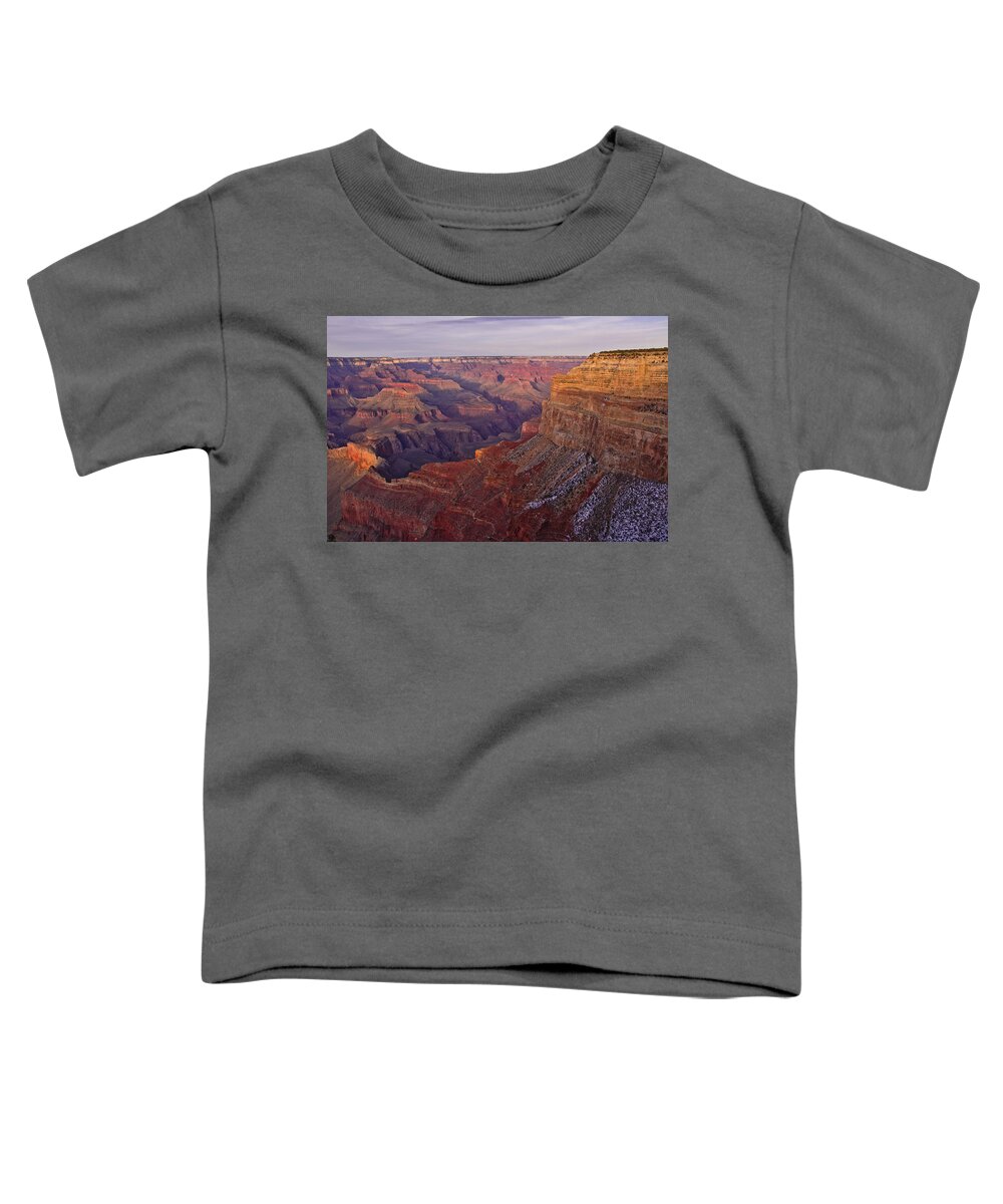 Grand Canyon Toddler T-Shirt featuring the photograph Yavapai Point Grand Canyon by Lawrence Knutsson