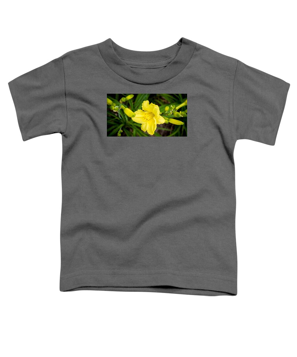 Flower Toddler T-Shirt featuring the photograph Yellow Flower by Mike Dunn