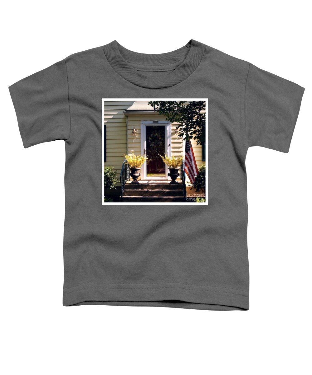 Suburban House Toddler T-Shirt featuring the photograph Yellow by Frank J Casella