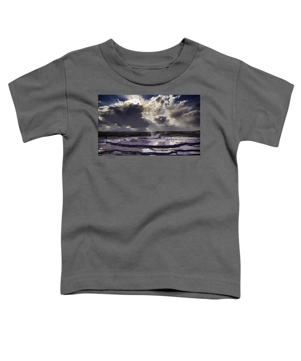 Yellowstone National Park Toddler T-Shirt featuring the photograph Yellowstone Geysers and Hot Springs by Jason Moynihan