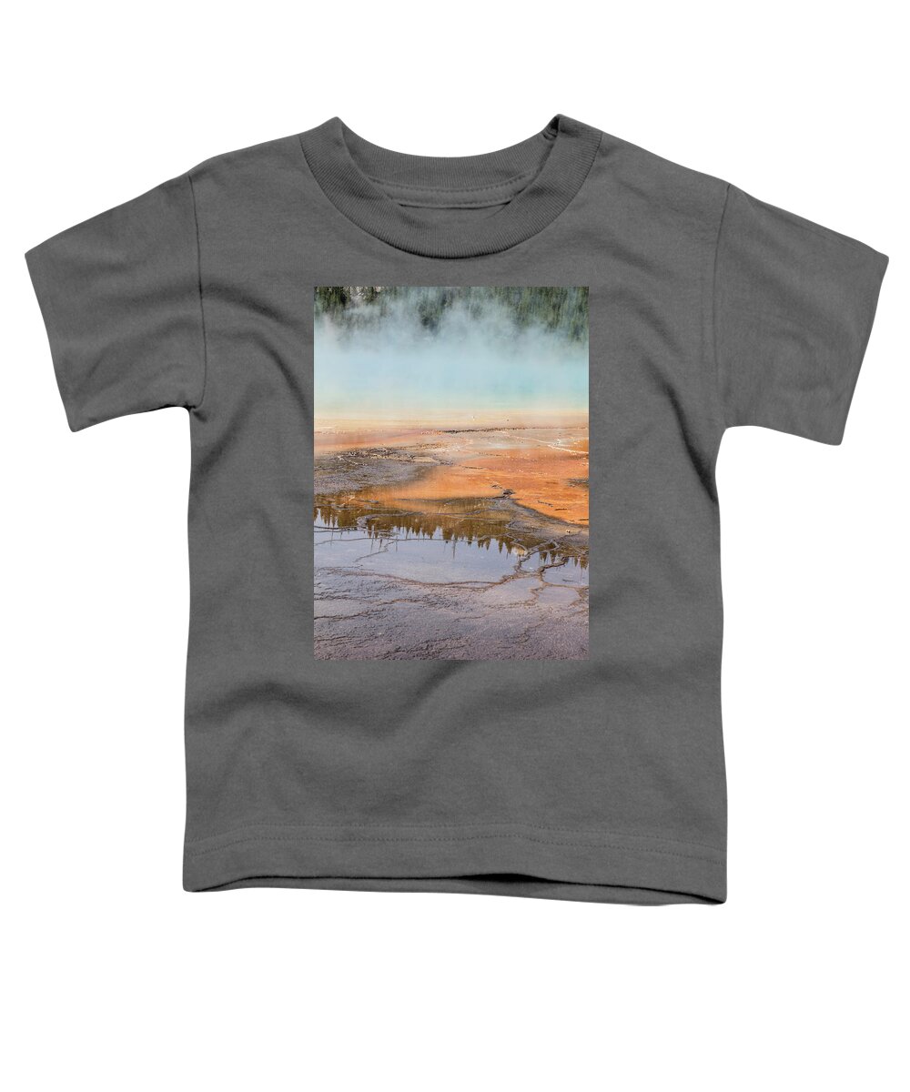 Grand Prismatic Spring Toddler T-Shirt featuring the photograph Yellowstone Grand Prismatic Spring by John McGraw
