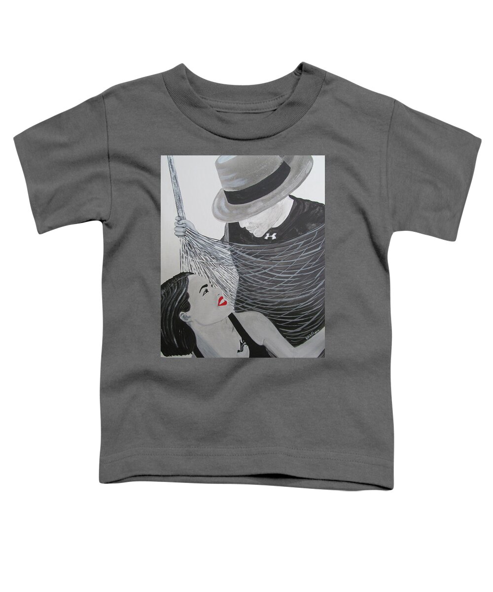 Love Toddler T-Shirt featuring the painting You Are The One by Gloria E Barreto-Rodriguez