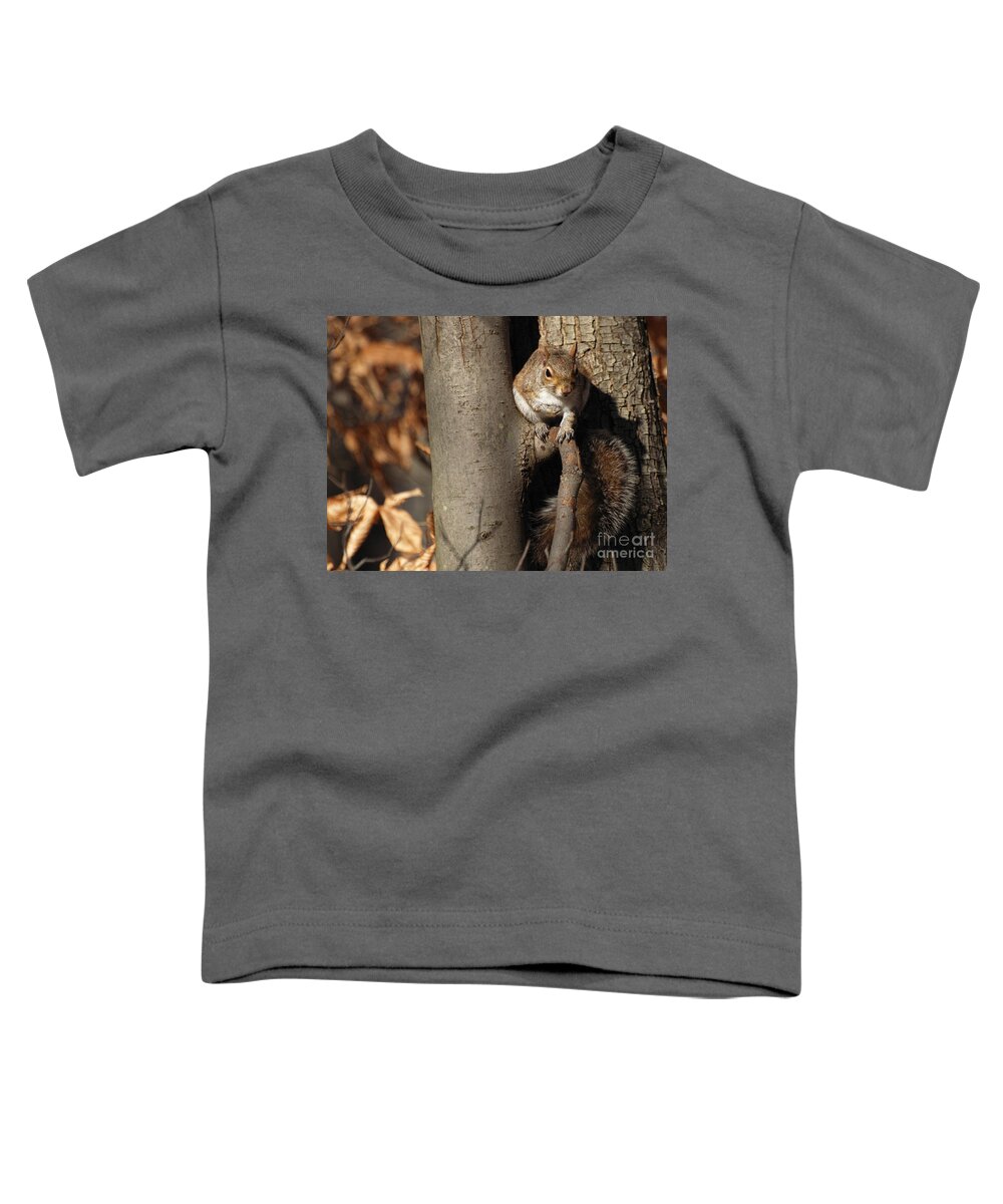 Nature Toddler T-Shirt featuring the photograph You Putting Out The Seeds Today Or What by Dorothy Lee