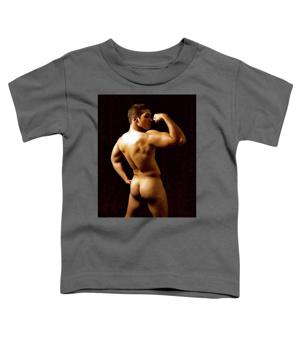 Young Toddler T-Shirt featuring the painting Young Herakles by Troy Caperton
