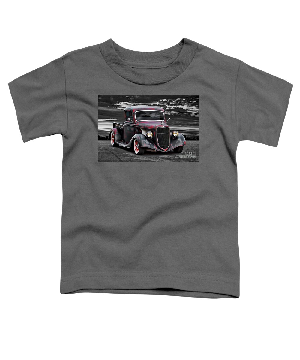 1935 Ford Pickup Truck Toddler T-Shirt featuring the photograph 1935 Ford Pickup Truck by Dave Koontz