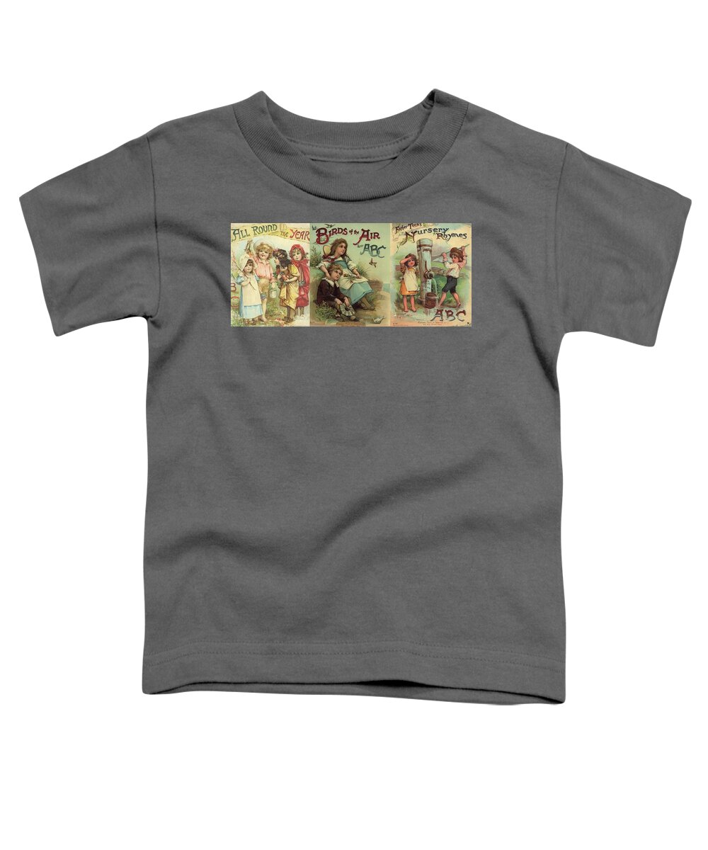 Abc Toddler T-Shirt featuring the painting 1 ABC book covers for mugs by Reynold Jay