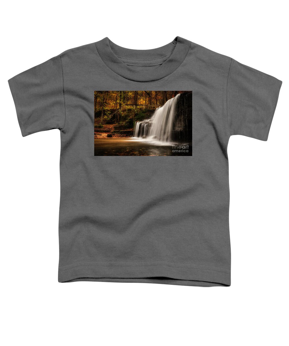 Waterfall Toddler T-Shirt featuring the photograph Hidden Falls #1 by Bill Frische