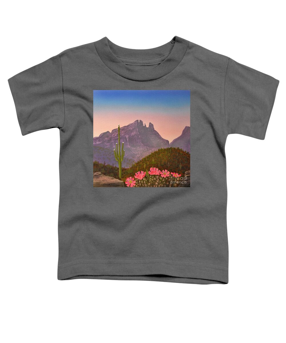Finger Rock Toddler T-Shirt featuring the painting Hog Heaven #1 by Jerry Bokowski