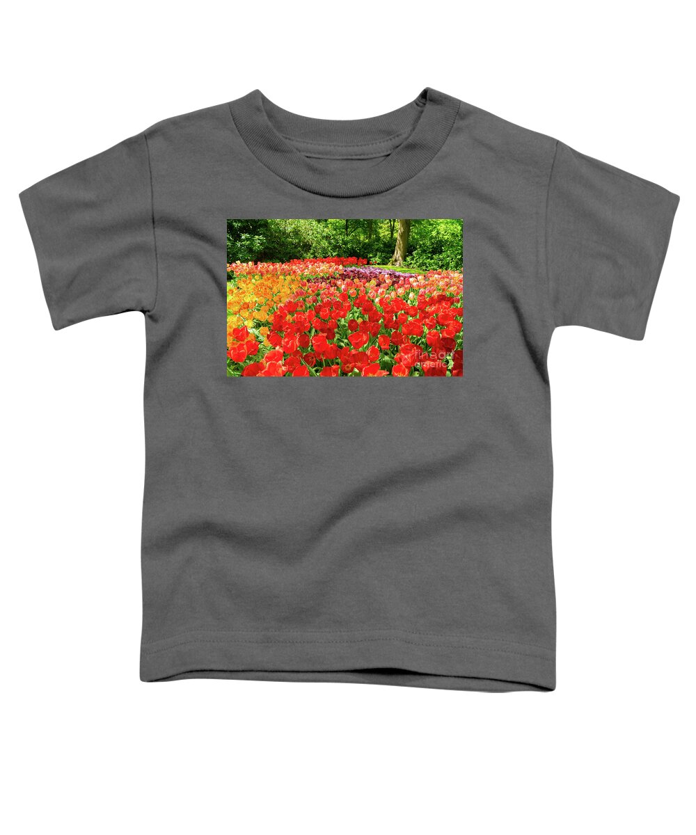 Netherlands Toddler T-Shirt featuring the photograph Tulips Splash by Anastasy Yarmolovich