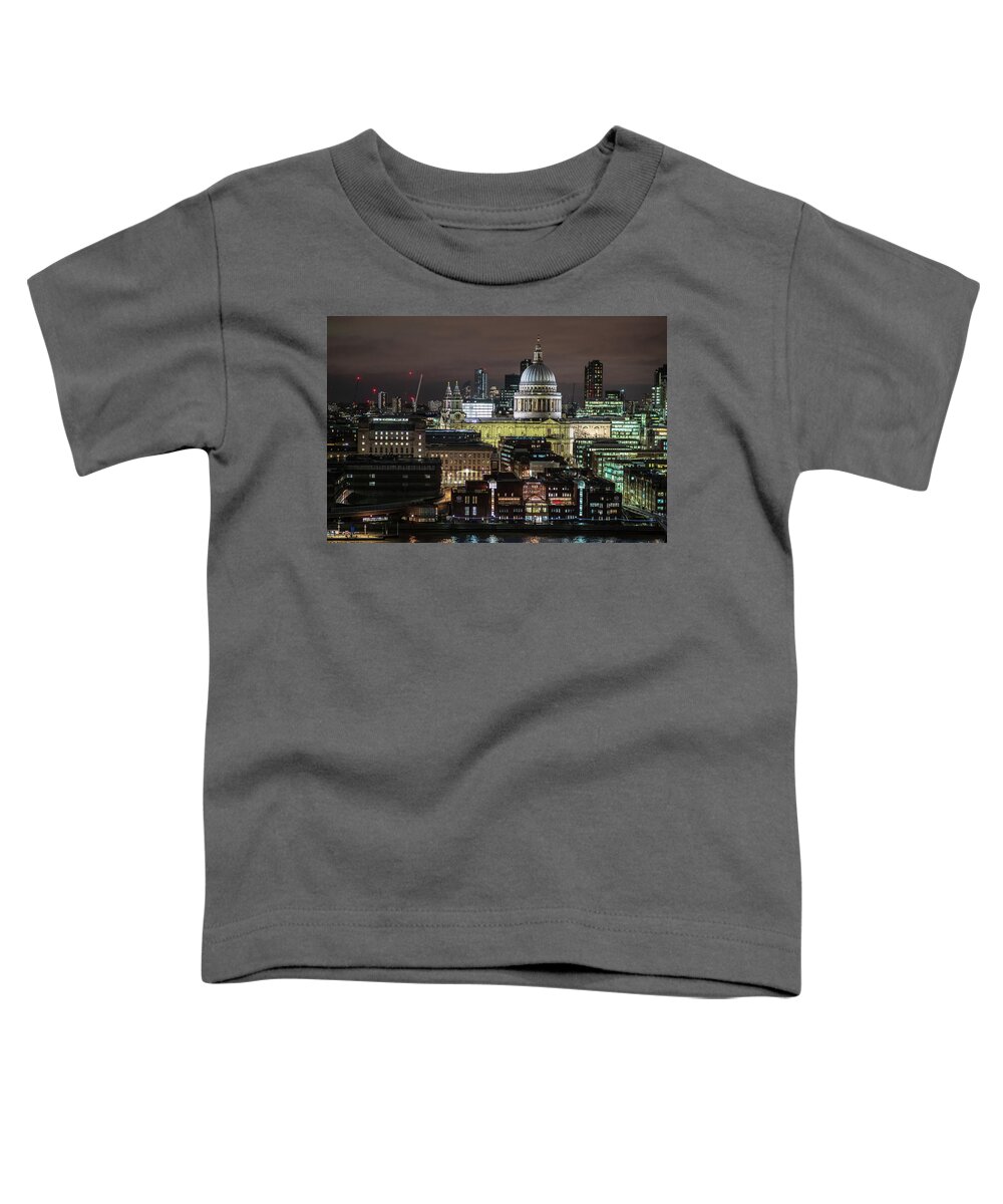 Cathedral Toddler T-Shirt featuring the photograph St Pauls Cathedral #1 by James Billings