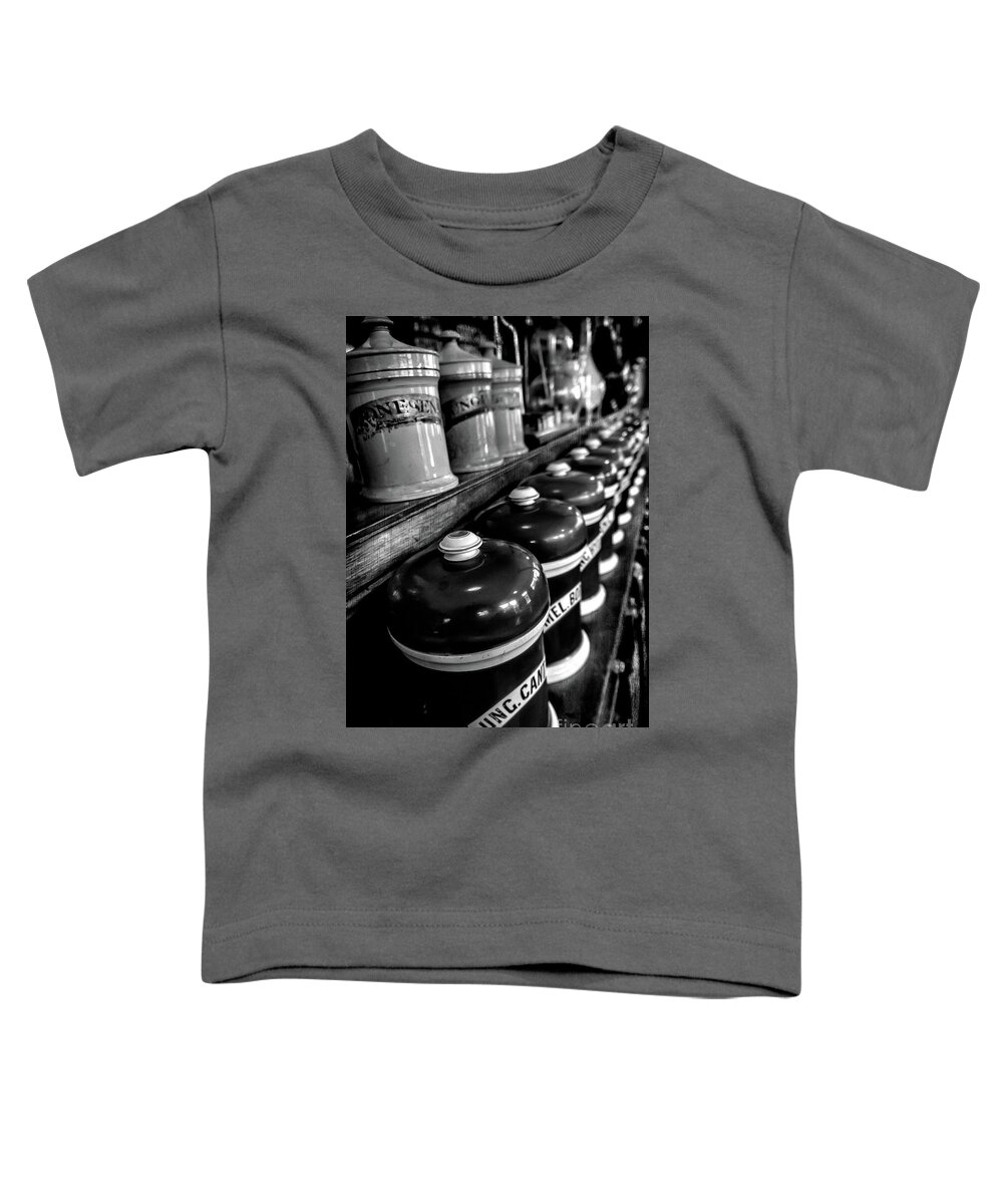 Medicine Toddler T-Shirt featuring the photograph Victorian Pharmacy #1 by Adrian Evans