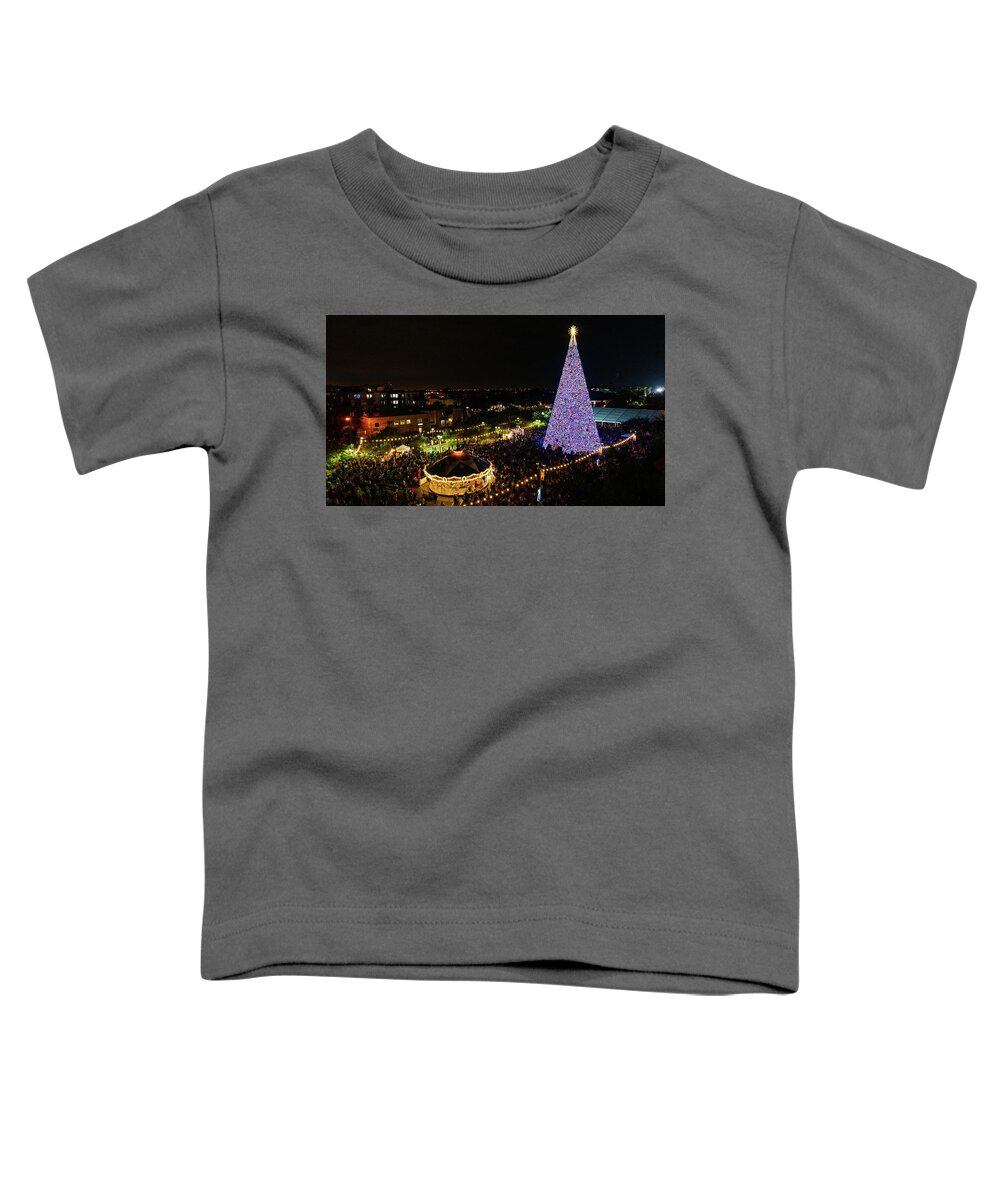 Florida Toddler T-Shirt featuring the photograph 100 Ft. Christmas Tree Delray Beach Florida by Lawrence S Richardson Jr