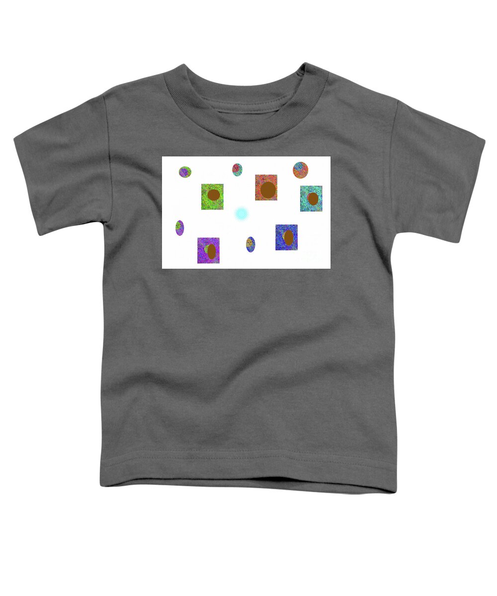 Walter Paul Bebirian: The Bebirian Art Collection Toddler T-Shirt featuring the digital art 12-11-2011aabcdefgh by Walter Paul Bebirian