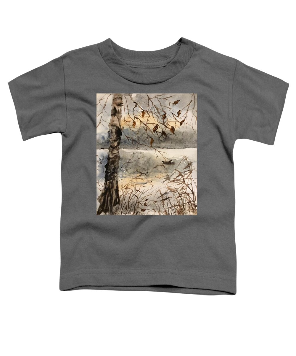 1212019 Toddler T-Shirt featuring the painting 1212019 by Han in Huang wong