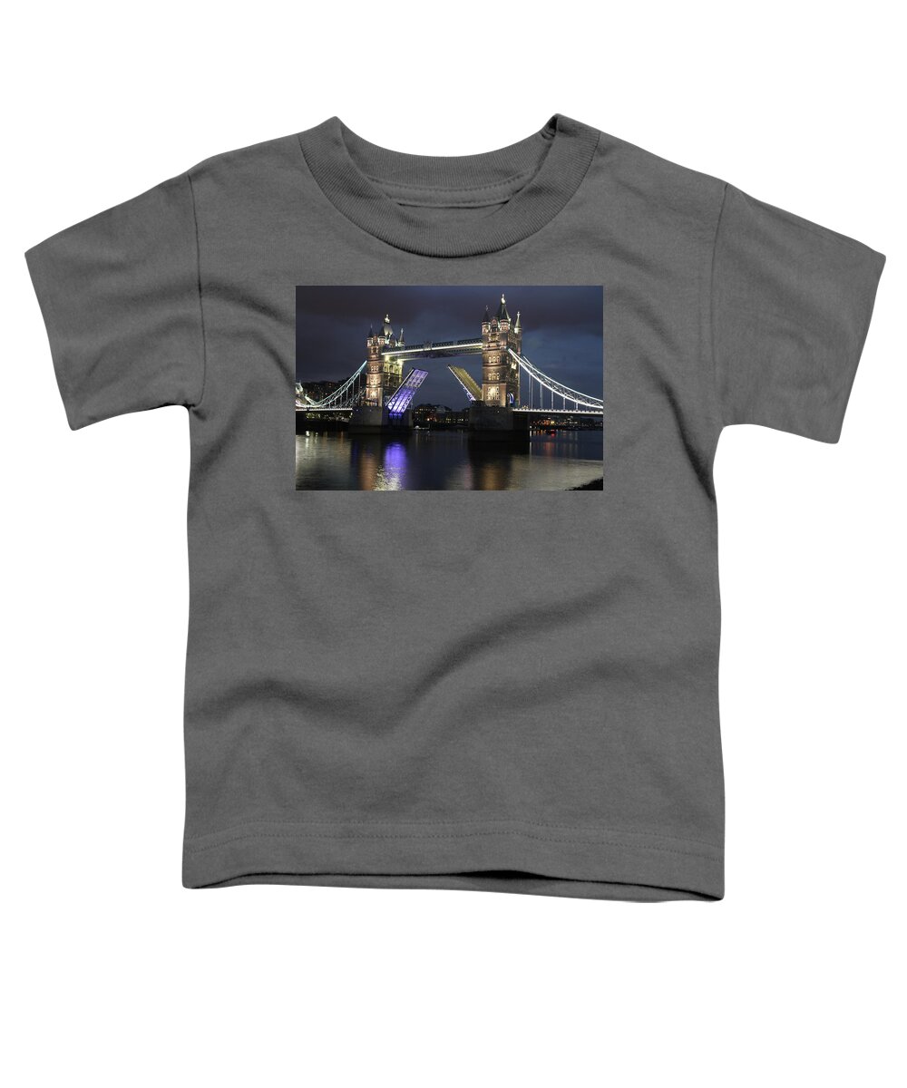 Tower Bridge In London Toddler T-Shirt featuring the photograph Tower Bridge in London #2 by Greg Smith