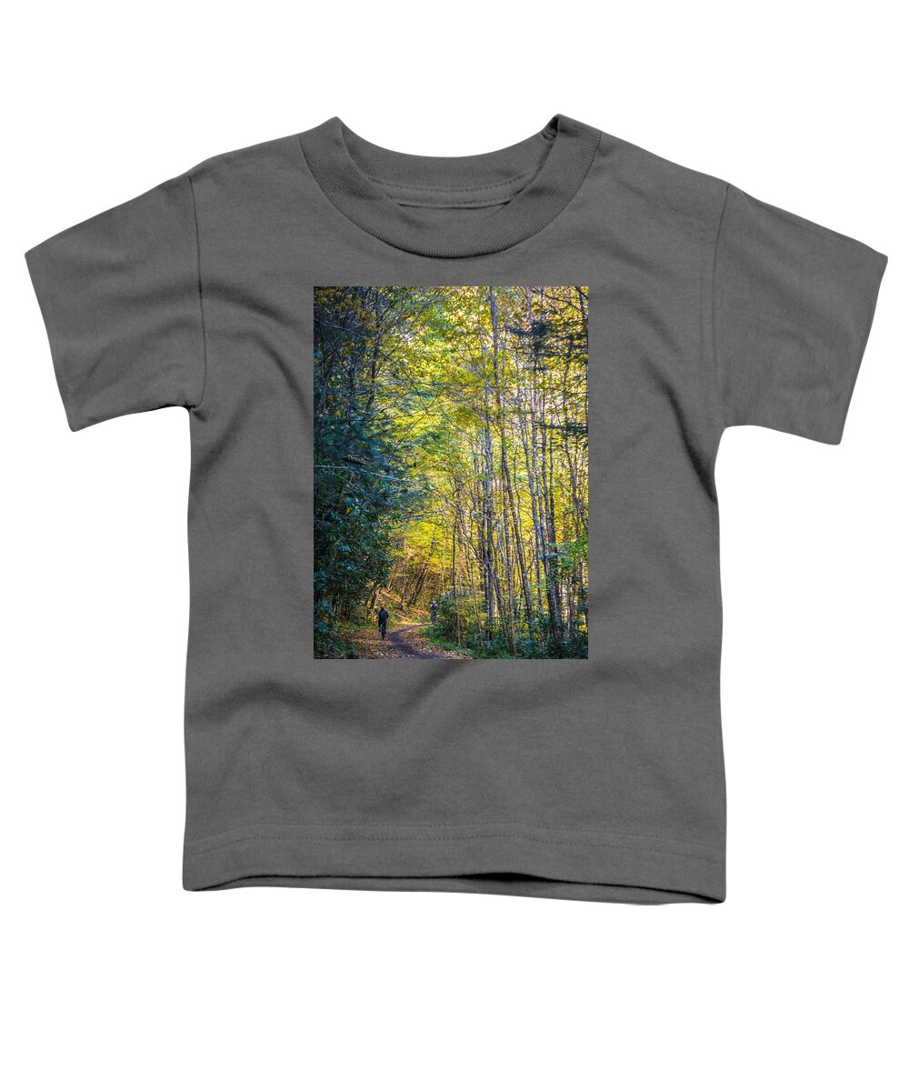 Mountain Bike Toddler T-Shirt featuring the photograph Views Along Virginia Creeper Trail During Autumn #20 by Alex Grichenko