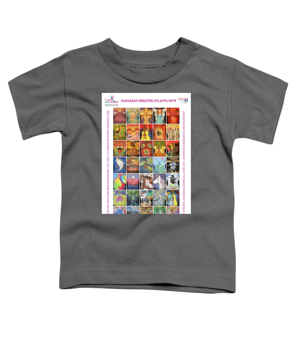 Hadassah Greater Atlanta Toddler T-Shirt featuring the photograph 2019 Commemorative Best Strokes Poster by Best Strokes - Formerly Breast Strokes - Hadassah Greater Atlanta