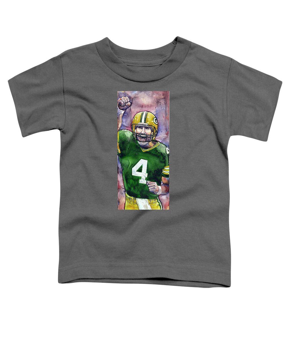 Packers Toddler T-Shirt featuring the painting 4 Ever by Amy Stielstra