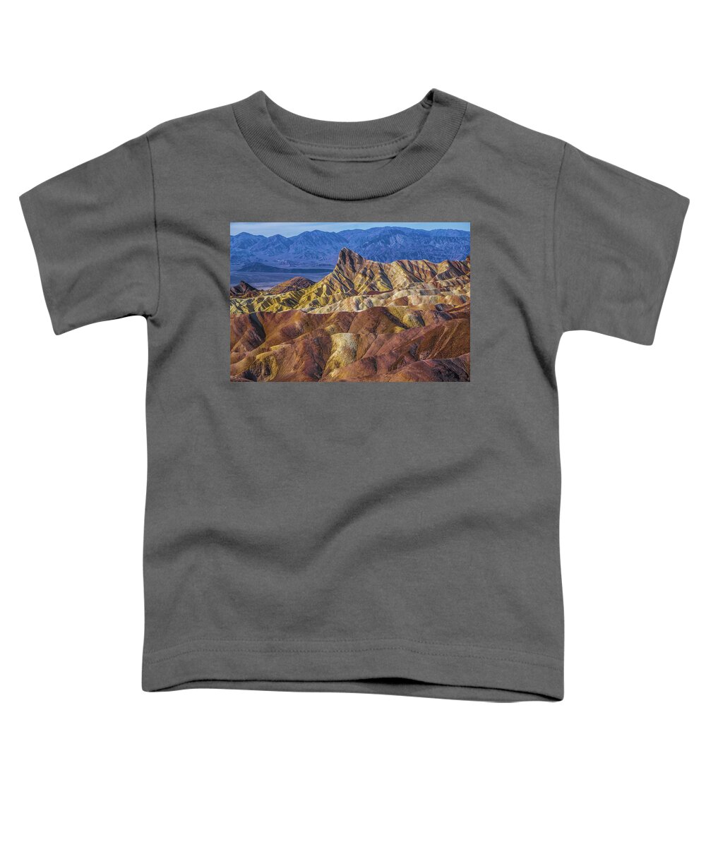 Park Toddler T-Shirt featuring the photograph Zabriskie Point In Death Valley National Park #4 by Alex Grichenko