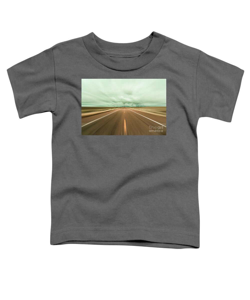 Arizona Toddler T-Shirt featuring the photograph Arizona Desert Highway by Raul Rodriguez