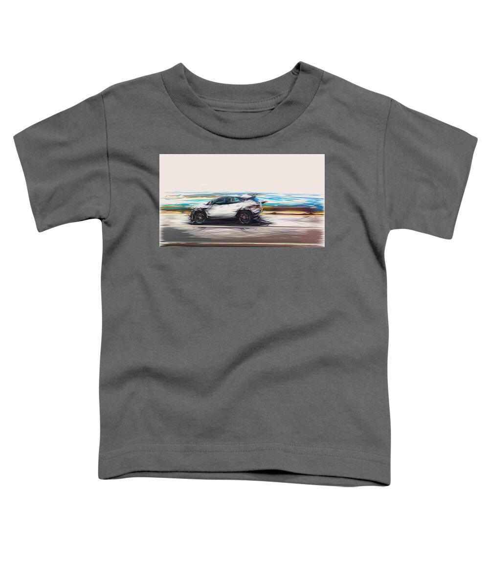 Jaguar Toddler T-Shirt featuring the digital art Jaguar E PACE Drawing #7 by CarsToon Concept